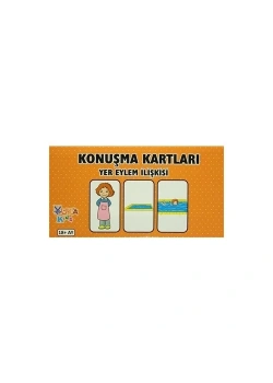 Konuşma Kartları Yer Eylem İlişkisi Kutulu  Yukakids