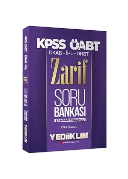 Kpss Öabt Dkab-İhl Zarif Soru Bankası  Yediiklim