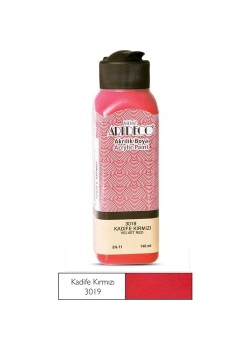 Lisans Artdeco Akrilik Boya 140 Ml Kadife Kırmızı Lv-Y-070R-3019