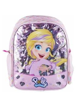 Polly Pocket Anaokul Çantası Toz Pembe Özkara Çanta