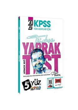 Yargı 2024 Kpss Tüm Adaylar Türkçe Yaprak Test
