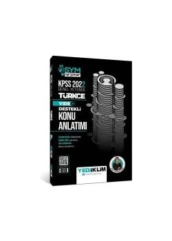 Kpss 2022 Türkçe Video Destekli Konu Anlatım  Yediiklim