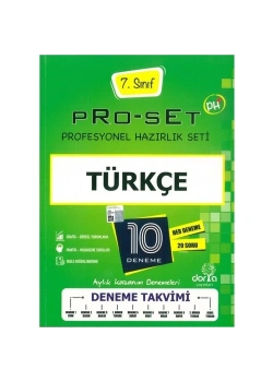 Dorya 7.Sınıf Türkçe Proset 10 Deneme