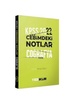Kpss 2022 Coğrafya Cebimdeki Notlar Cep Kitabı  Yediiklim