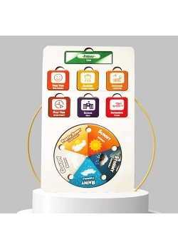 Günlük Planım Eğitime Yardımcı Boyanabilir Zeka Oyuncağı 4+ Yaş Ve Üzeri Moonbeavers