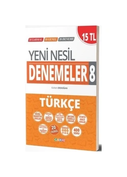 Gama 8.Sınıf Türkçe 20 Deneme