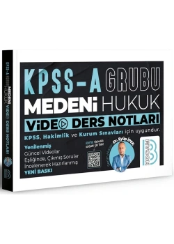 Kpss-A-Grubu Medeni Hukuk Video Ders Notları  Benim Hocam