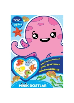Minik Dostlar Deniz Altında Boyama  Türkçe İngilizce