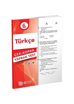 6. Sınıf Türkçe Yaprak Test 4 Adım
