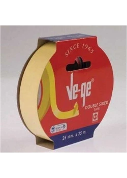 Vege Askılı Çift Taraflı Bant 25Mm*25M