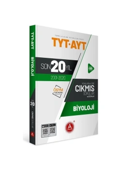 Tyt Ayt Biyoloji 2001-2020 Son 20 Yıl Çıkmış Sorular A Yayınları