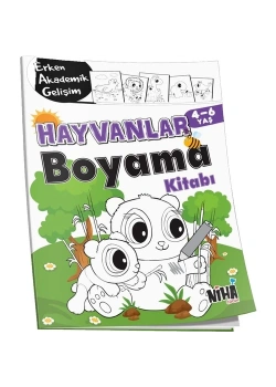 Hayvanlar Boyama Kitabı 4-6 Yaş  Niha Çocuk