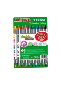 Alpino Douple Çift Uçlu Keçeli Kalem 10 Renk Ar13
