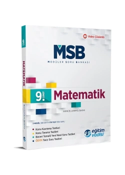 9.Sınıf Matematik Modüler Soru Bankası Eğitim Vadisi