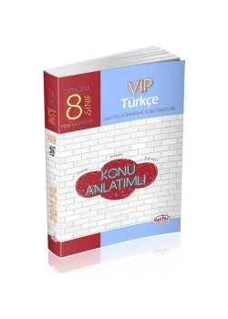 Editör 8.Sınıf Vip Türkçe Konu Anlatımlı