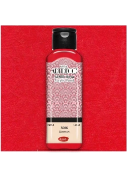 Lisans Artdeco Akrilik Boya 140 Ml Kırmızı Lv-Y-070R-3016