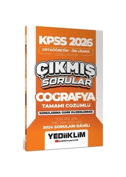 Kpss 2026 Ortaöğretim Önlisans Coğrafya 2010-2024 Çıkmış Sorular Yediiklim
