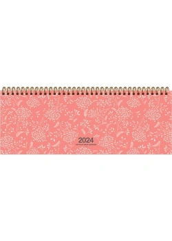 Keskin Color Spiralli Haftalık Masa Ajandası Pastel Flora 12X33,5 Aj-65