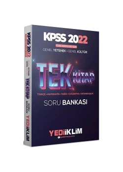 Kpss 2022 Gy Gk Tüm Dersler Tek Kitap Soru Bankası  Yediiklim