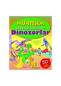 Muhteşem Çikartmalar Aktiviteler Dinozorlar Parıltı