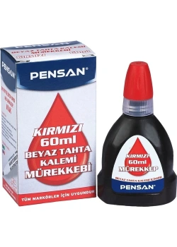 Pensan 4004 Kirmizi Tahta Kalem Mürekkebi 60 Ml