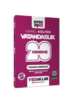 Kpss 2025 Gk Vatandaşlık 20 Çözümlü Deneme  Yediiklim