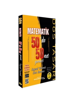 Tasarı Dgs Matematik 50 De 50 Net Garanti Sayısal Yetenek Soru Bankası
