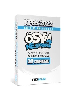 Kpss 2022 Eğitim Bilimleri 10 Çözümlü Deneme  Yediiklim