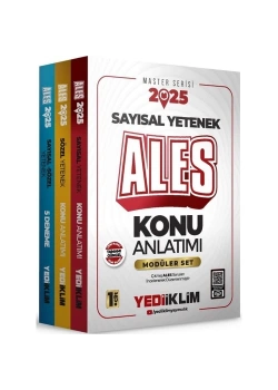 2025 Ales  Sayısal Sözel 3 Lü Konu Anlatım Modüler Set  Yediiklim