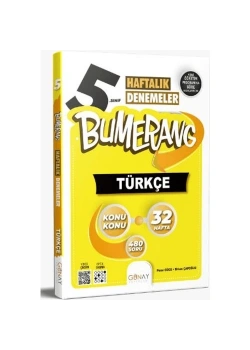 Günay 5.Sınıf Türkçe 32 Haftalık Denemeler Bumerang