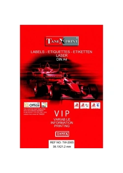 Tw-2065 38,1 X 21,2 Mm Vıp Şeffaf Laser Etiket