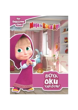 Maşa İle Koca Ayı Boya Oku Yapıştır