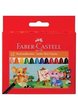 Faber Silinebilir Mum Boya 12 Renk 5281120040