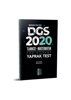Dgs 2020 Türkçe Matematik Yaprak Test Benim Hocam