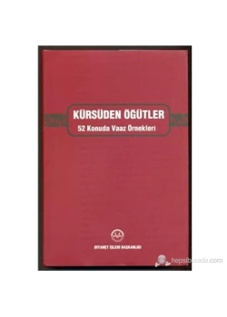 Kürsüden Öğütler 52 Konuda Vaaz Örnekleri  Diyanet İşleri Başkanlığı