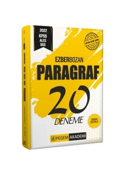 Pegem 2022 Kpss Ales Dgs Paragraf 20 Deneme