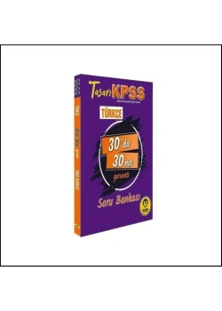 Tasarı Kpss Türkçe 30 Da 30 Net Garanti Soru Bankası
