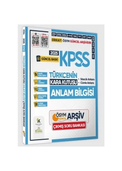 İnformal 2025 Kpss Türkçenin Karakutusu Anlam Bilgisi Çıkmış Soru Bankası