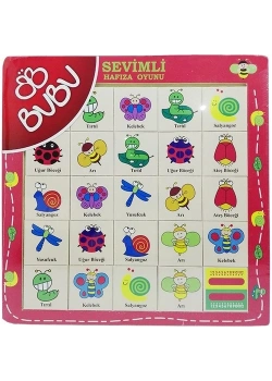 Bu-Bu Ahşap Puzzle Hayvanlar Hafıza Oyunu 30X30 Cm  Kod:Bubu-Ap0062