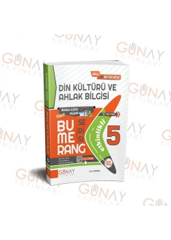 Günay 5.Sınıf Bumerang Din Kültürü Etkinlikli Akıllı Defter Kitap