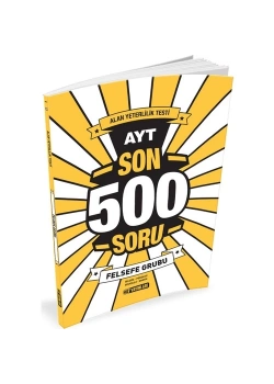 Hız Ayt Felsefe Grubu Son 500 Soru