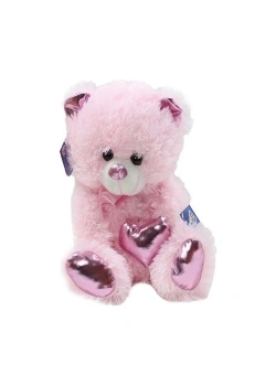 Peluş 30 Cm Parlak Kalpli Ayı