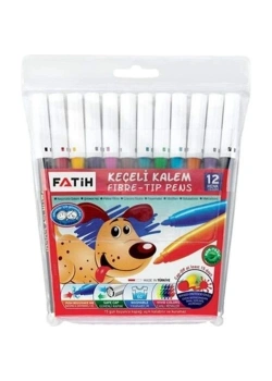 Fatih Keçeli Boya Kalemi 12 Renk  Fa34020Kk12R