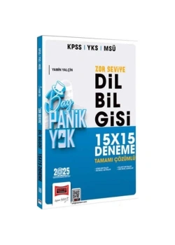 Yargı 2025 Kpss Msü Zor Seviye Dilbilgisi 15X15 Deneme Bay Panik Yok