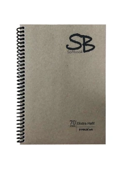 Doru Folıx Sb A5 70 Yp Kraft Kapak Spiralli Kareli Defter