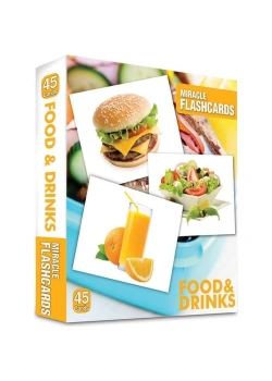 Mıracle Flashcards Food Drınks 45 Cards  Mk
