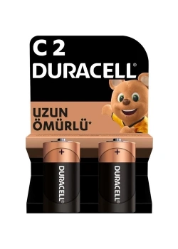 Duracell Alkalin Orta Boy Pil (2) Kod: C2 - Lr14 - Mn1400