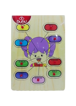 Bu-Bu Ahşap Puzzle Yüz 30X21,5X0,8 Cm  Kod:Bubu-Ap0052