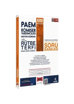 Yargı 2025 Paem Komiser Yardımcılığı Rütbe Terfi İnsan Hakları Soru Bankası