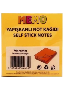 Rubenis 76*76 Mm 50 Yaprak Şeffaf Postit Turuncu Rps-153